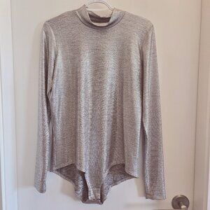 Birds of North America Metallic Silver Long Sleeve Bodysuit